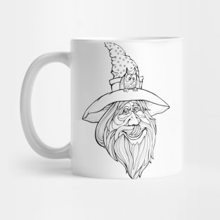 Old wizard from fairyland Mug